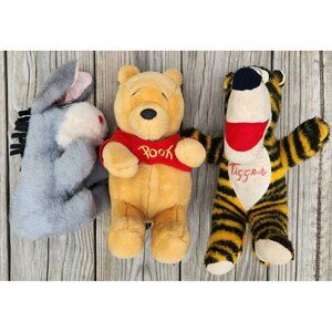 Vintage 1970's SEARS Winnie the Pooh, Tigger, Eeyore Sears Plush Nursery Decor